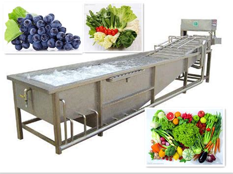 Commercial Fruit and Vegetable Washing Machine .